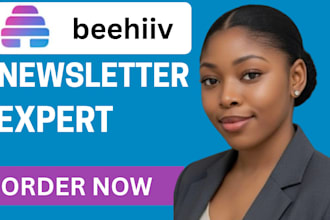 setup beehiiv newsletter, design beehiiv website landing page beehiiv automation