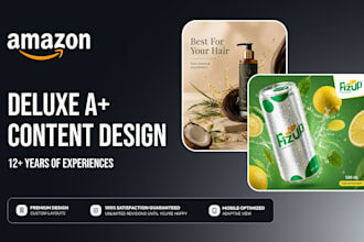 design premium amazon aplus content and product listing images