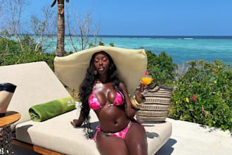be your professional female bikini model