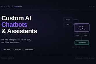 build a custom ai chatbot or assistant using llm apis