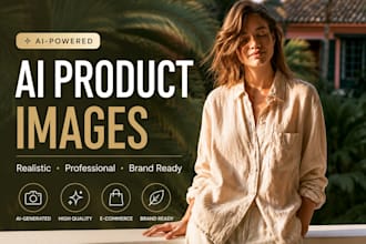 create realistic ai product images and product photography