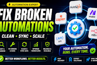 hubspot make com n8n workflow zapier api integrations fix broken zaps crm sync