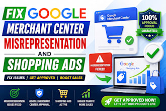 fix google merchant center misrepresentation and shopping ads issues