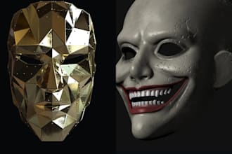 make 3d head model, 3d halfbody model, 3d full character model, 3d model