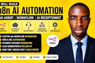 build n8n ai automation, n8n ai agent, n8n workflow  n8n ai receptionist