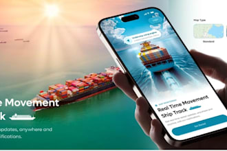 develop logistics mobile app with delivery tracking and admin dashboard