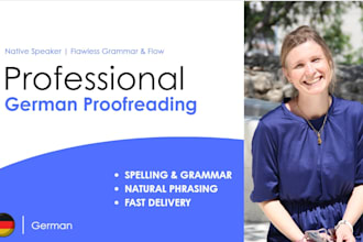 professionally proofread and edit your german texts