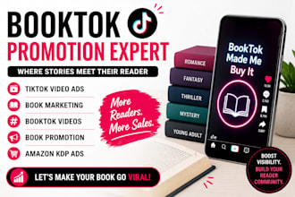 do booktok promotion amazon book ebook marketing tiktok booktok promotion