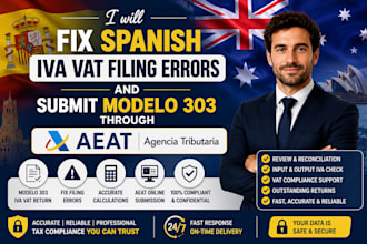 fix spanish iva vat filing errors, submit modelo 303 via aeat agencia tributaria
