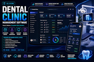 develop dental clinic management software with booking, patients and billing