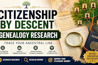 research your genealogy for citizenship by descent