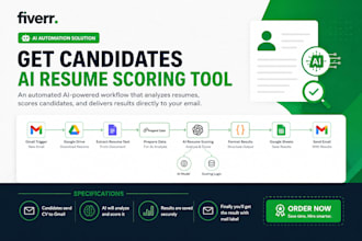 build an ai resume screening and scoring automation in n8n
