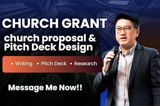 research church grant write grant proposal design church funding pitch deck