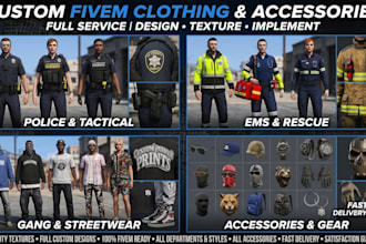 full custom clothing and accessories for five m