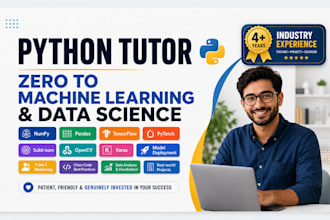 be your python tutor from scratch to machine learning and data science