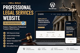 build a professional legal services website in wordpress