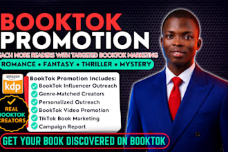 promote your book with booktok influencers video and tiktok book marketing