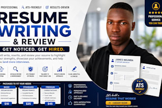 write, rewrite, and review a professional ats resume