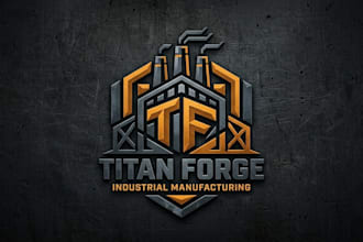 design a powerful factory logo for your industrial brand
