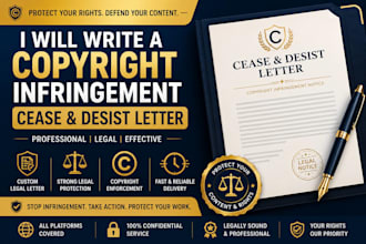 write a copyright infringement cease and desist letter