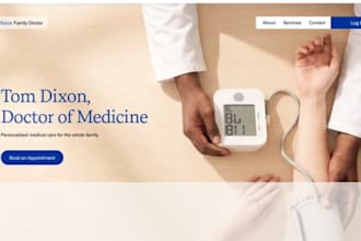 design wix medical clinic website healthcare practice physician website