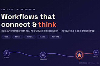 build n8n automation workflows with API and ai integrations