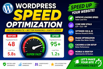 fix wordpress speed issues and improve google pagespeed score