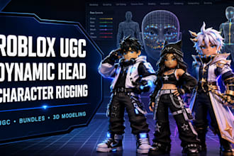 create roblox ugc, dynamic head, character rigging and bundles, ugc bundle