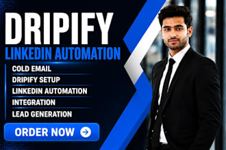 up dripify cold email dripify linkedin automation integration lead generation