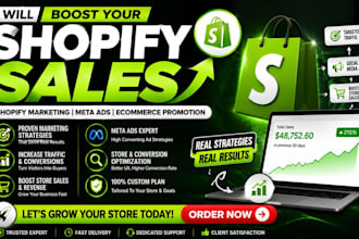 boost shopify sales with shopify marketing, meta ads and ecommerce promotion