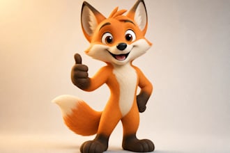 custom 3d mascot cartoon character collectible figurine or toy designs