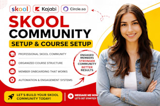 skool community setup skool course setup and member onboarding