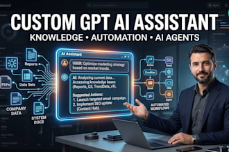 build a custom gpt ai assistant with prompts, knowledge and automation