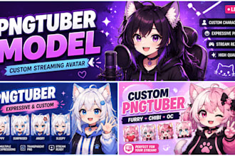create a custom pngtuber model and streaming avatar