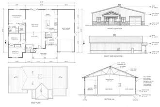 design complete barndominium plans and construction drawings