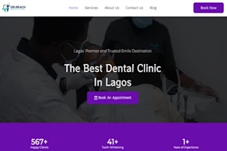 design wix dental clinic website dentist website dental care website