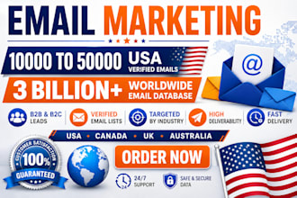 send 10,000 verified email addresses