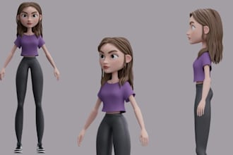 create 3d model, 3d character model, 3d game character, 3d character