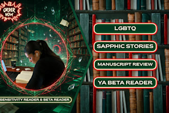 beta read lgbtq fantasy ya romance sci fi memoir novel sensitivity reader
