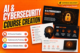 create online course content on ai, healthcare, cybersecurity, and crypto