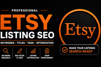optimize etsy listings with etsy SEO keywords research etsy shop optimization