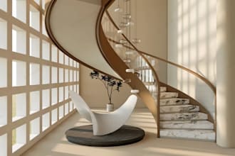 design 2d and 3d staircases, spiral stairs, handrails and steel structures