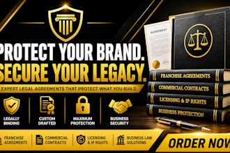 draft a binding franchise commercial agreement by a US attorney