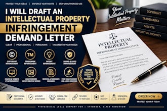 draft an intellectual property infringement demand letter
