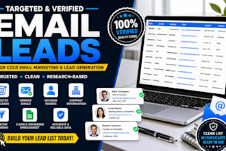 generate a verified email list for cold email marketing and lead generation