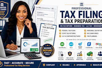 prepare irs tax returns, form 5472, 1120, 1040nr for US llc