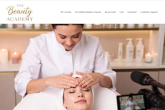 build wix beauty academy website makeup training cosmetology website