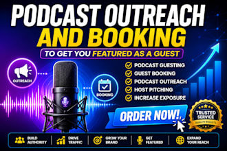 do podcast outreach and podcast booking as a podcast guest agent