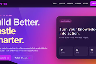 code a stunning onepage website matching your brand style