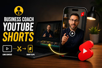 do business coach youtube shorts repurposing long videos to short clips